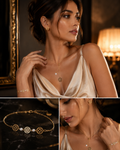 Conjunto Flor de Barcelona Dorado (Conjunto de joyas San Gervasi )