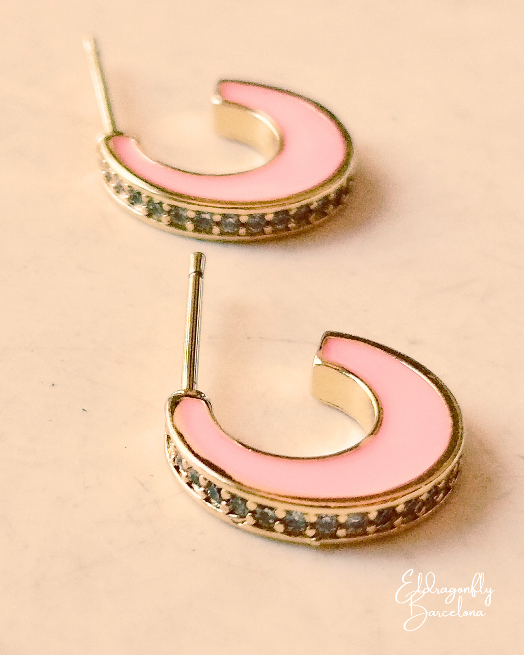 Pendientes chapados en oro estilo festival playero | Edición Yolanda Carmen